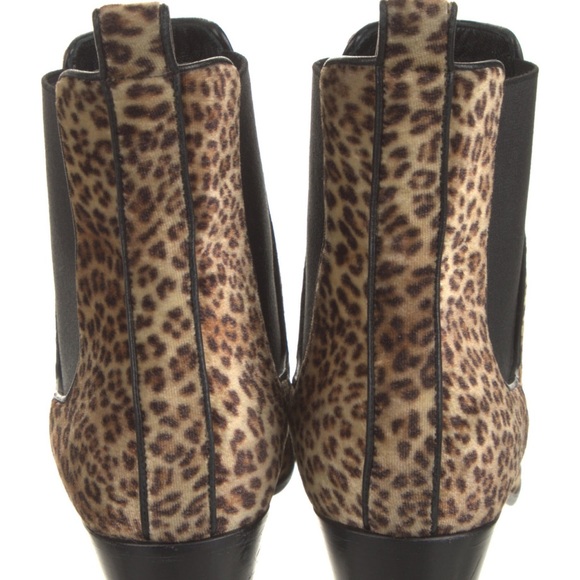 Saint Laurent Cheetah Leopard Animal Print Pointed Toe Ankle Boots size 37.5 7.5 - Picture 6 of 6